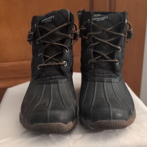 Sperry Black Lace-Up Boots